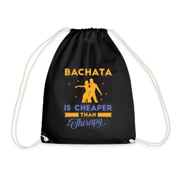 Bachata, dancing bachata, latin - Drawstring Bag - black - Front