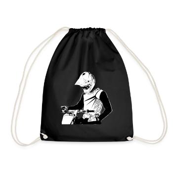 Motocross Design Enduro / Gift Idea - Drawstring Bag - black - Front