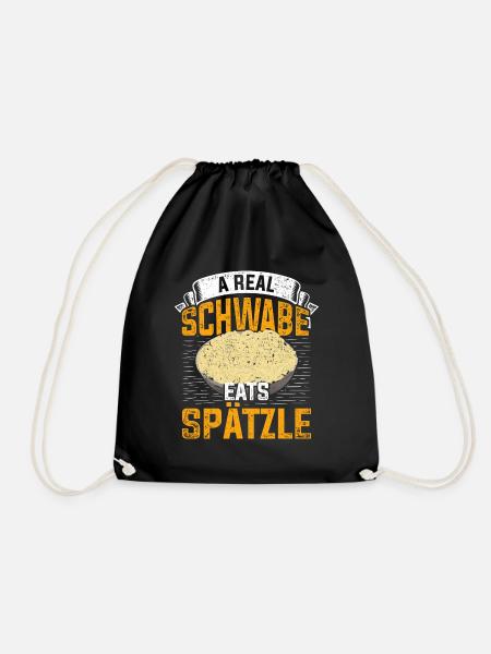 Schwaben Spätzle - Turnbeutel - Schwarz