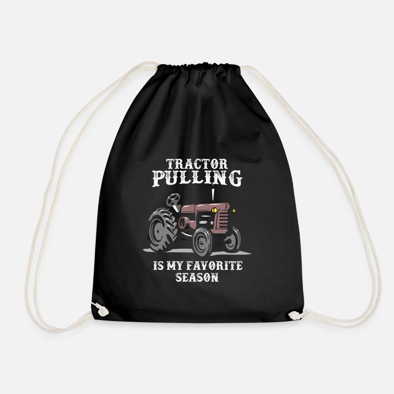 tractor pulling, tractor pulling Traktor, pulling, - Turnbeutel - Schwarz