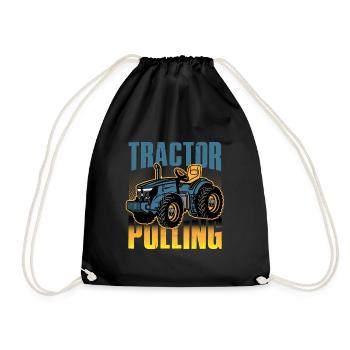 tractor pulling, tractor pulling, racing, - Drawstring Bag - black - Front