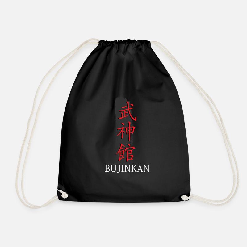 Bujinkan, Bujinkan ninja, kanji, - Turnbeutel - Schwarz