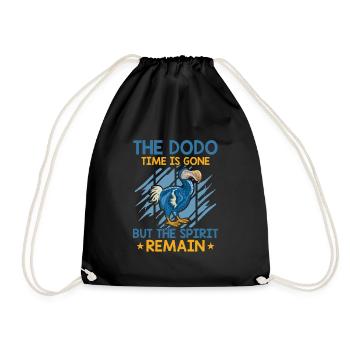Dodo Mauritius Dronte - Drawstring Bag - black - Front
