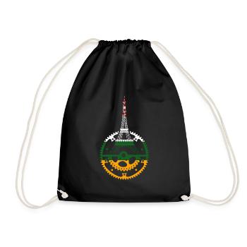 tour france, tour france bicycle, bicycle, - Drawstring Bag - black - Front