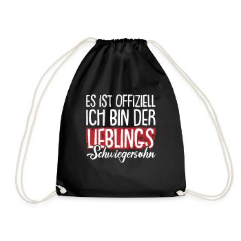 Der Lieblings Schwiegersohn - Turnbeutel - Schwarz - Vorne