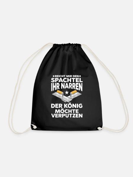 Stuckateur Verputzer Gipser - Turnbeutel - Schwarz