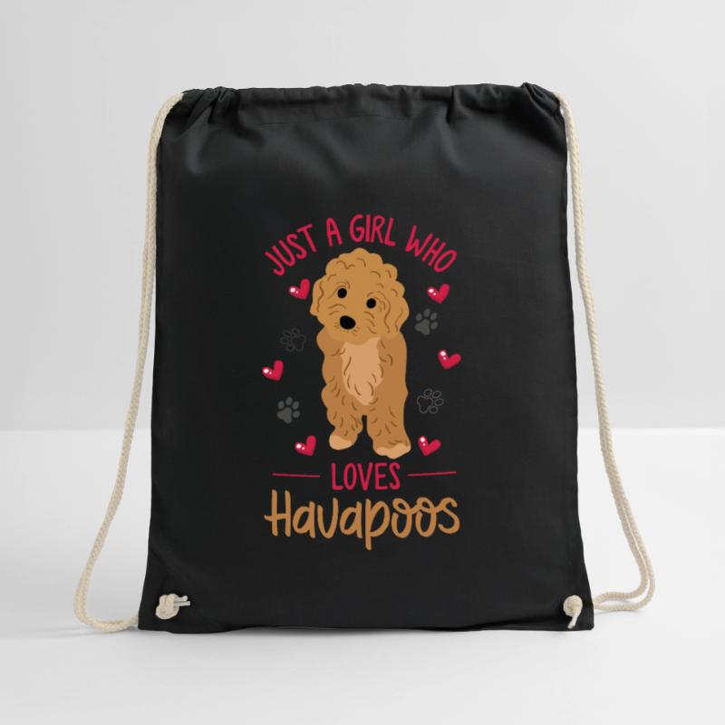 havapoo, havapoo havapoo mother, Havanese, Drawstring Bag