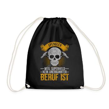Spengler Installateur Klempner Beruf - Turnbeutel - Schwarz - Vorne