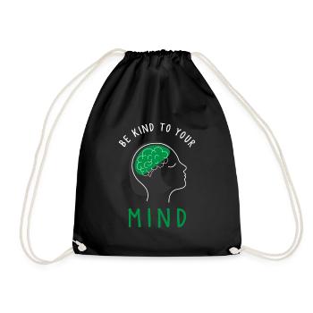 Mental health, mental health - Drawstring Bag - black - Front