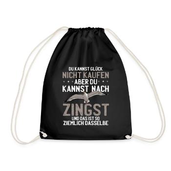 Zingst Sehnsucht Ostsee Fischland Möwe - Turnbeutel - Schwarz - Vorne