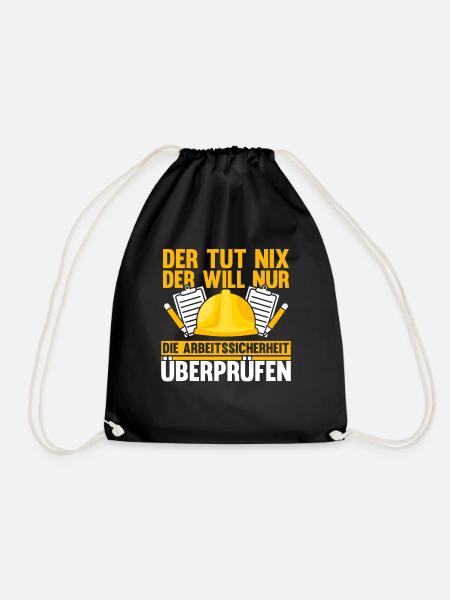 Arbeitssicherheit Fachkraft der tut nix Sifa - Turnbeutel - Schwarz