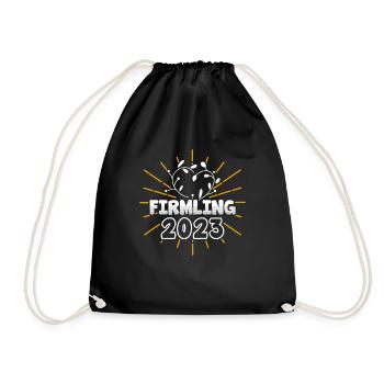 Firmling 2023 Firmung - Turnbeutel - Schwarz - Vorne