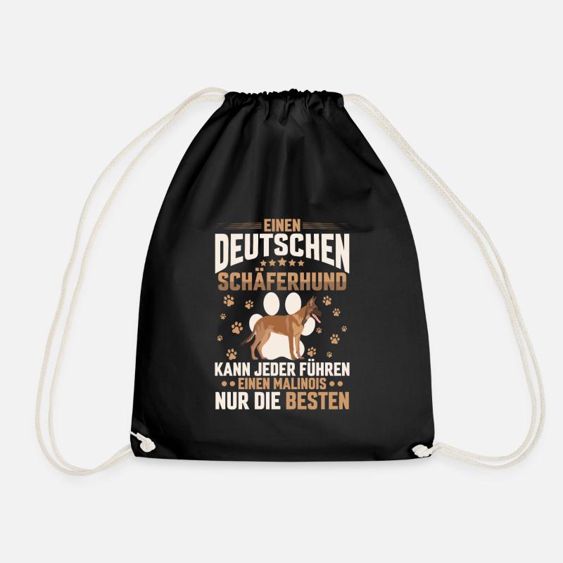 Belgischer Malinois nur die Besten Schäferhund - Turnbeutel - Schwarz