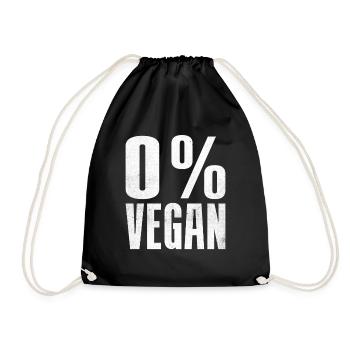 Butcher Chef Butcher Grilling BBQ Anti Vegan - Drawstring Bag - black - Front