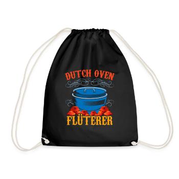 Dutch Oven Flüsterer Dopfen Outdoor - Turnbeutel - Schwarz - Vorne
