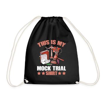 C’EST MA CHEMISE DE PROCÈS SIMULÉ Avocat Étudiant en droit - Sac de sport léger - noir - Devant