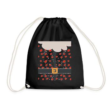 Christmas Santa Santa Santa Claus - Drawstring Bag - black - Front