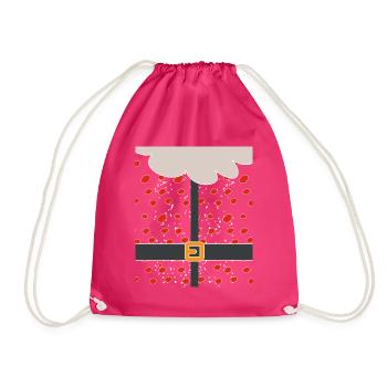 Christmas Santa Santa Santa Claus - Drawstring Bag - fuchsia - Front