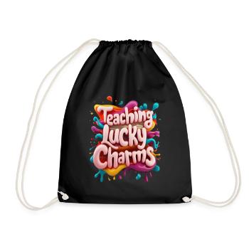Teaching Lucky Charms Teacher St. Patrick's Day - Drawstring Bag - black - Front