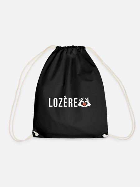 Lozère j aime la Lozere cadeau humour homme femme - Sac de sport léger - noir