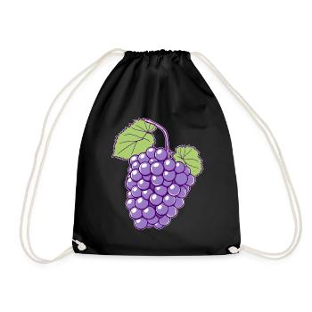 Raisins, Costume, Fruit, Fruit, Vigneron, Carnaval - Sac de sport léger - noir - Devant