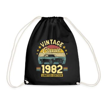 Vintage 1982 Original Anniversaire 40 Ans - Sac de sport léger - noir - Devant