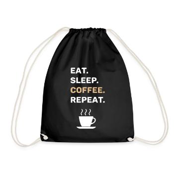 Café disant drôle tasse de café caféine - Sac de sport léger - noir - Devant