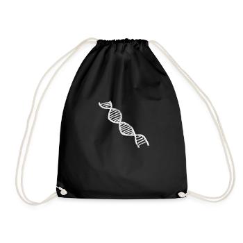 biology - Drawstring Bag - black - Front