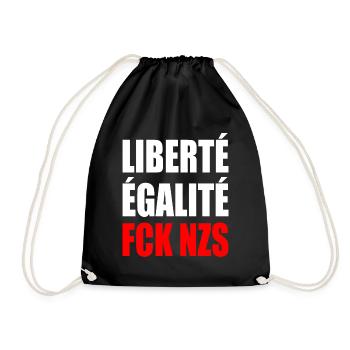 Liberte egalite fck nzs - Turnbeutel - Schwarz - Vorne