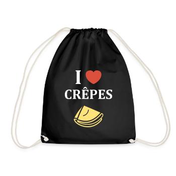 crêpe - Sac de sport léger - noir - Devant