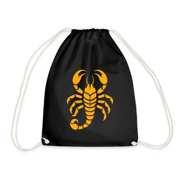 scorpion - Drawstring Bag - black - Front