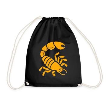 scorpion - Drawstring Bag - black - Front