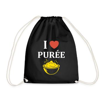 Purée - Sac de sport léger - noir - Devant