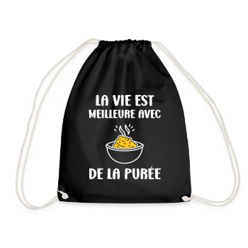 Purée - Sac de sport léger - noir - Devant