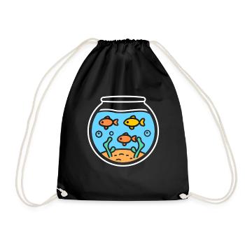 aquarium - Sac de sport léger - noir - Devant