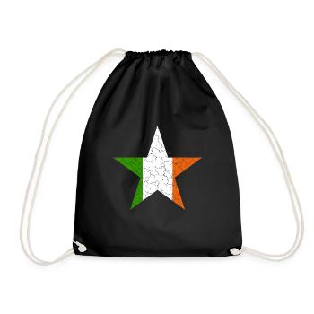 Ireland Star - Turnbeutel - Schwarz - Vorne