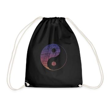 Yin Yang Vintage - Turnbeutel - Schwarz - Vorne