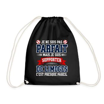Supporter Football Limoges Foot Fier Limougeaud - Sac de sport léger - noir - Devant