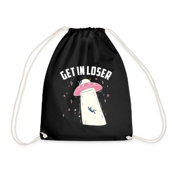 Entrez dans le perdant - Sac de sport léger - noir - Devant
