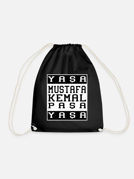 Yasa Mustafa Kemal Pasa Atatürk - Turnbeutel - Schwarz