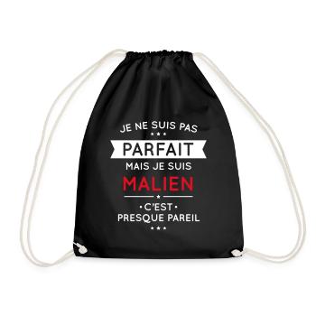 Je ne suis pas parfait mais je suis Malien - Sac de sport léger - noir - Devant
