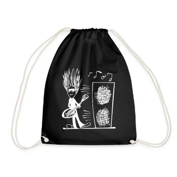 guitarist - Drawstring Bag - black - Front