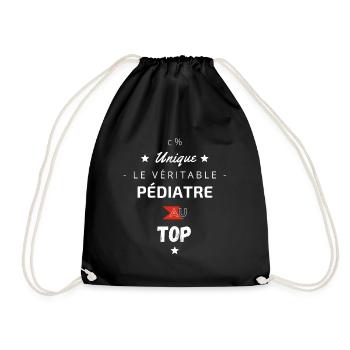 Le véritable pédiatre au top - Sac de sport léger - noir - Devant