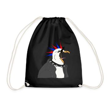 Punk Seagull Veste en cuir Lunettes de soleil - Sac de sport léger - noir - Devant
