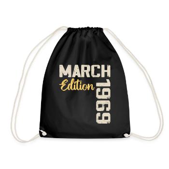 Mars 1969 Cadeau Anniversaire Mars 1969 - Sac de sport léger - noir - Devant