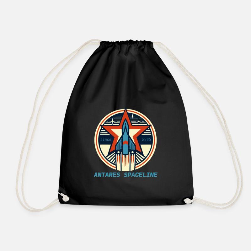 Antares Spaceline - Drawstring Bag - black
