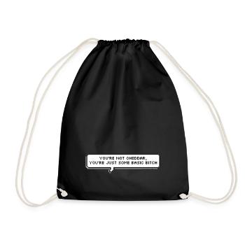 You're not cheddar ... / Brooklyn Nine-Nine - Drawstring Bag - black - Front
