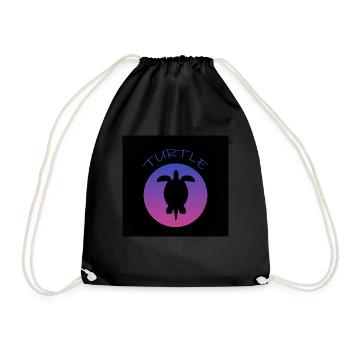 Schildkröte Turtle - Drawstring Bag - black - Front