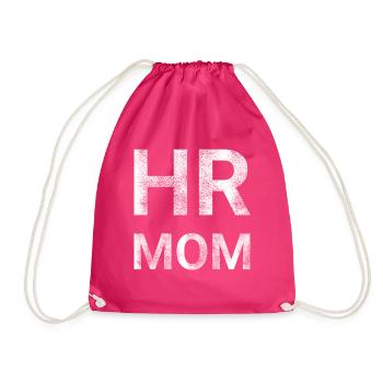 Human Resources HR Mom - Drawstring Bag - fuchsia - Front