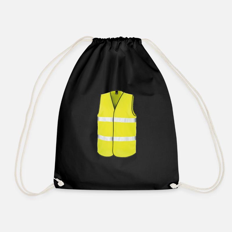 GILETS JAUNES - Drawstring Bag - black
